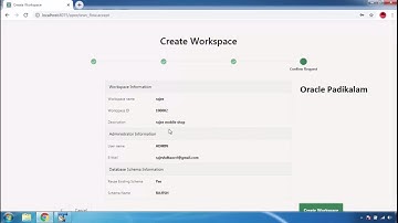 how to create workspace in oracle apex 20.1 tamil (Tutorial-1)