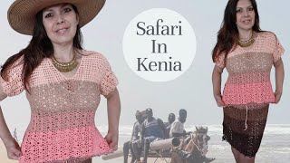 Tutorial uncinetto crochet SAFARI IN KENIA maglia con gonna completo estate 2026