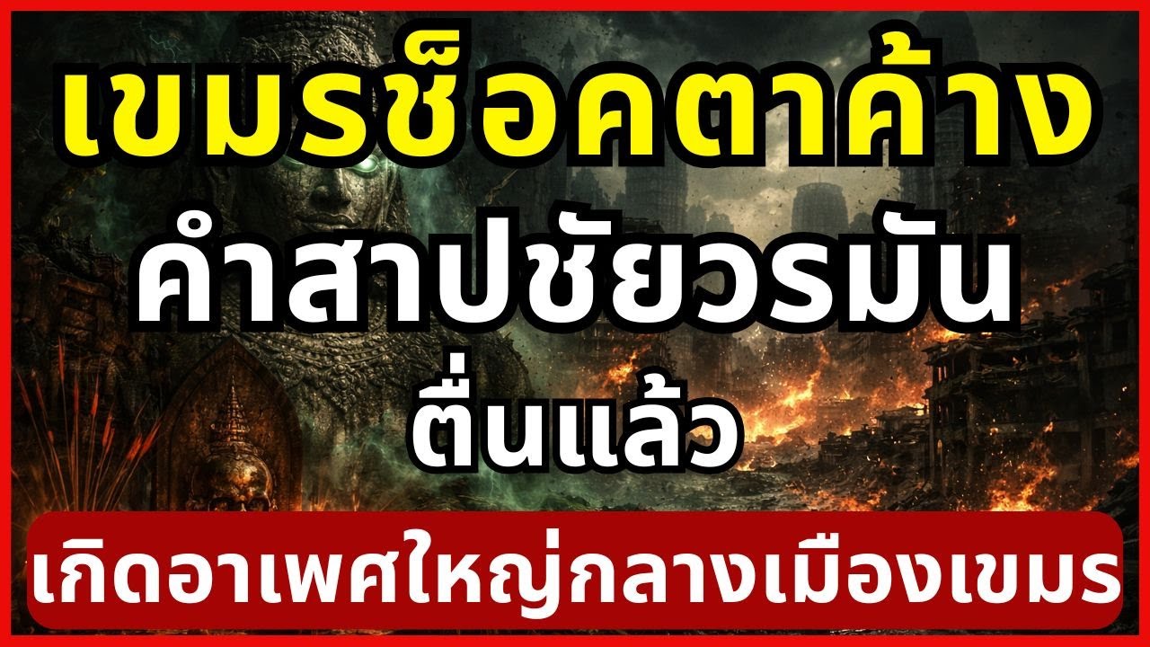 เขมรช็อคตาตั้ง! เกิดอาเพศใหญ่กลางเมือง สัญญาณเตือนคำสาปชัยวรมันตื่นแล้ว?