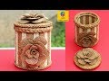 DIY Jewellery Box made from Jute Rope and Popsicle Sticks | Jute Jewellery Box | Pop Stick Crafts