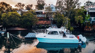 Luxury fishing with Noosa Sportfishing aboard a Kevlacat 3000 Express