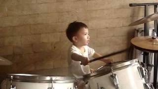 Jumong Playing Drums With Dady Ollie