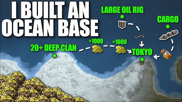 I built a Solo Ocean Base next to Large Oil Rig on Wipe Day in Rust...