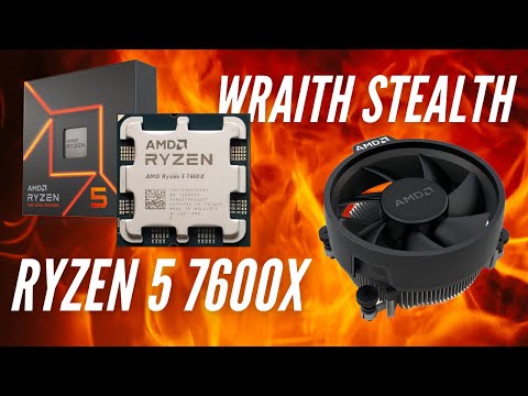 Ryzen 5 7600x with AMD Stock Cooler Wraith Stealth! (Better than