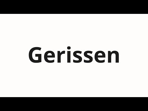 How to pronounce Gerissen