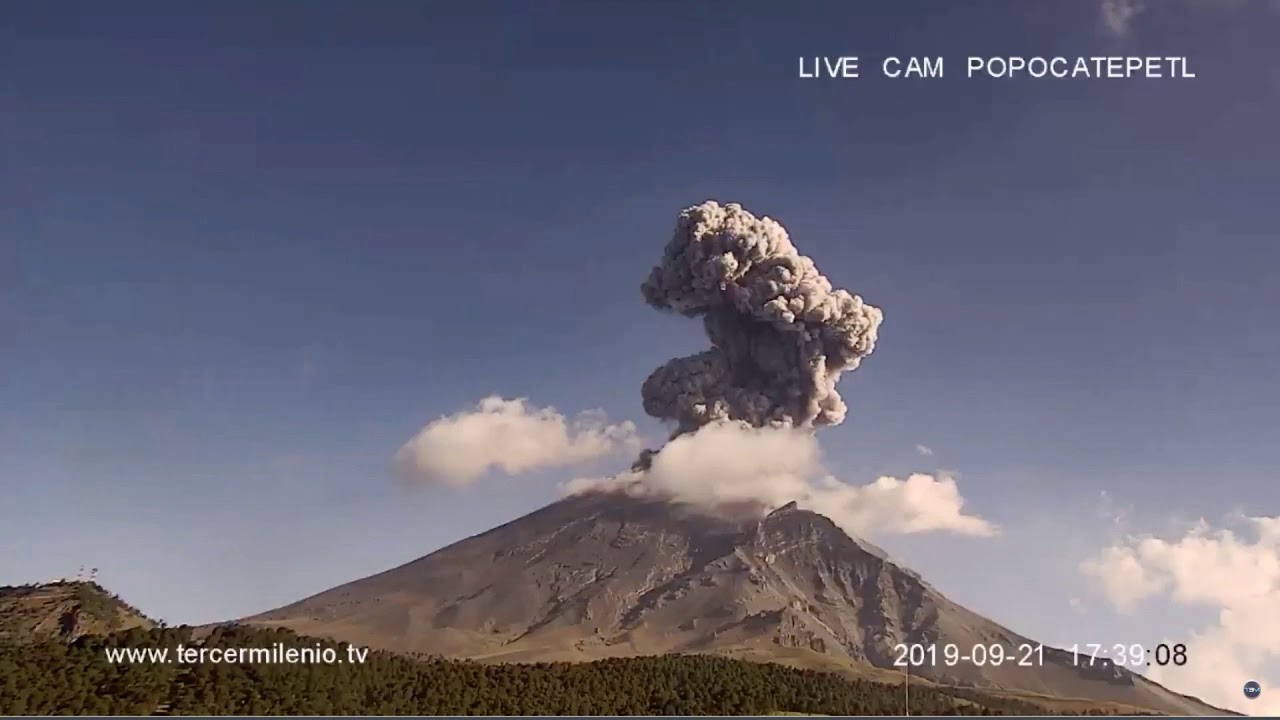 September 21, 2019 ~ Shock-Wave Explosion ~ Popocatepetl Volcano, Mexico