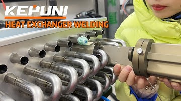 How to weld heat exchanger U-tube bundles with small gaps?#KEPUNI Orbital Welding Machine.