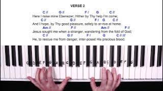 Come Thou Fount (4 Chords Play-Along) - Easy Piano Tutorial in C | Part 2