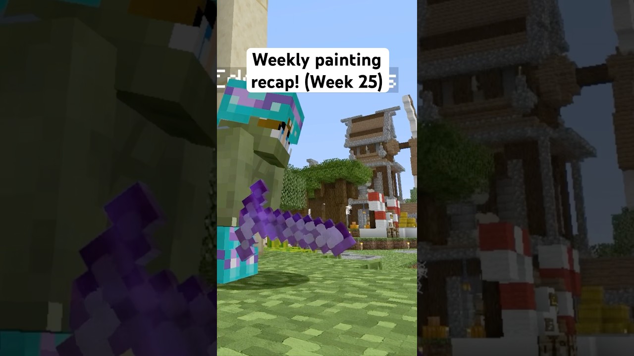 Everything I painted this week for my Minecraft texture pack! (Week 25) 