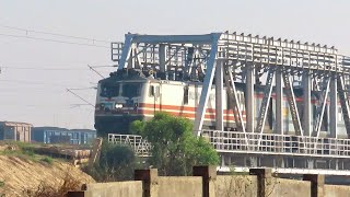 Bhopal Shatabdi Express Curving At Khari Bridge Near Bhandai