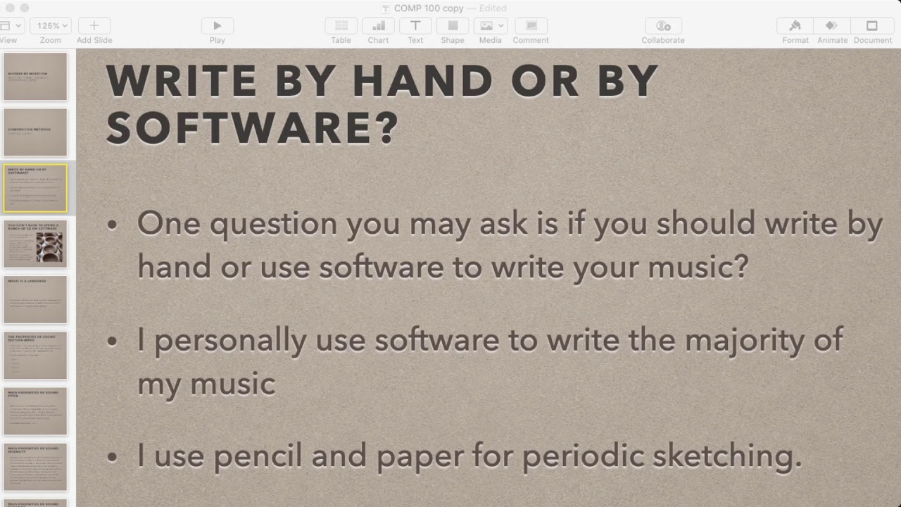 Cody Weinmann Composer: Do You Write Music By Hand or by Software? Which is best?-- Part 2