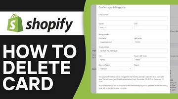 How To Delete Credit Card From Shopify (2024)