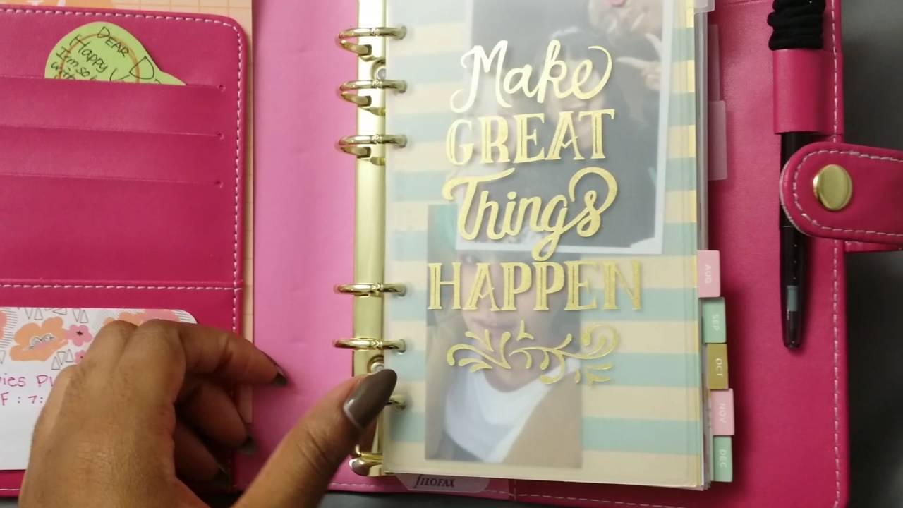 Recollections Planner (Hot Pink) Review and Comparison with Filofax Domino