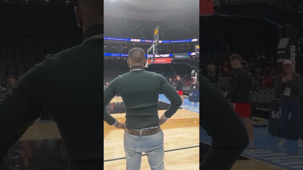 Boosie shooting nba 3 pointers 