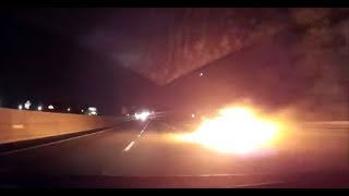 CAR CRASH COMPILATION #3 - Car Catches Fire - Caught on Dashcam