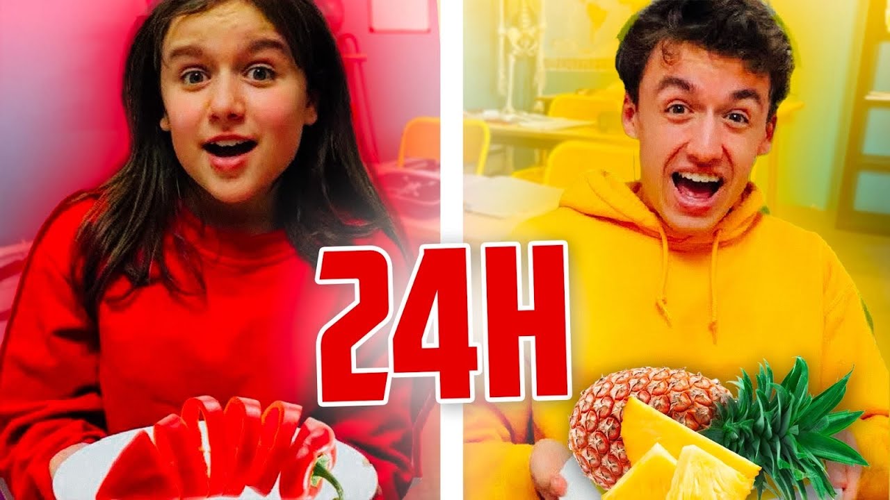 MANGER JAUNE OU ROUGE PENDANT 24H ! - PINK LILY