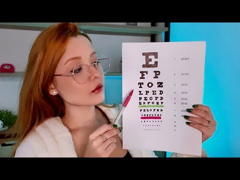 ASMR VOU CUIDAR DOS SEUS OLHOS - OFTALMOLOGISTA
