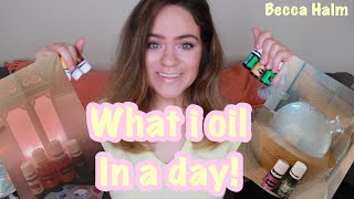 What I OIL in a DAY! | Young Living Diffuser Blends | Becca Halm