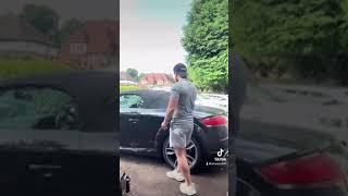 Audi TTS Convertible soft top roof cleaning tutorial - Steps in description screenshot 5