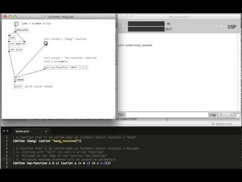 Pure Data Scheme Object