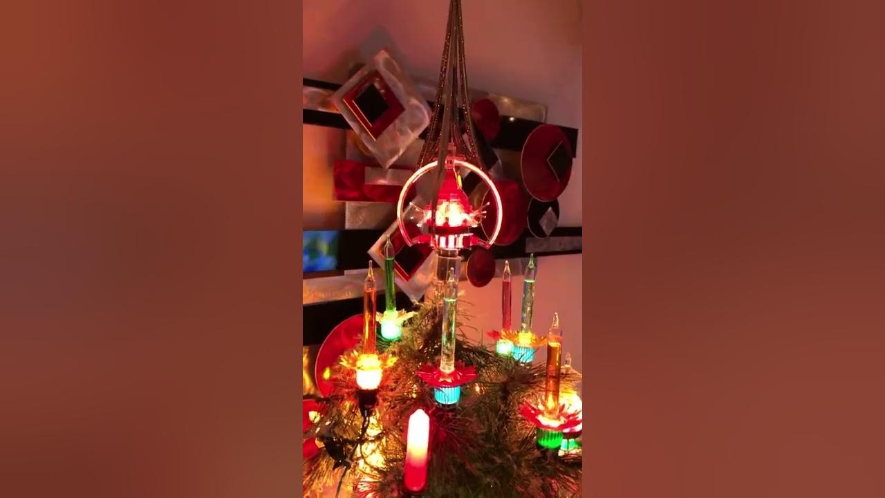 VINTAGE Christmas lighted tree YouTube