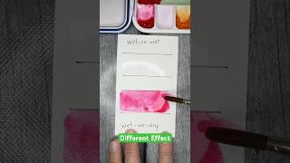 Same Paint, Same Paper… Totally Different Results! #watercolorforbeginners #shorts