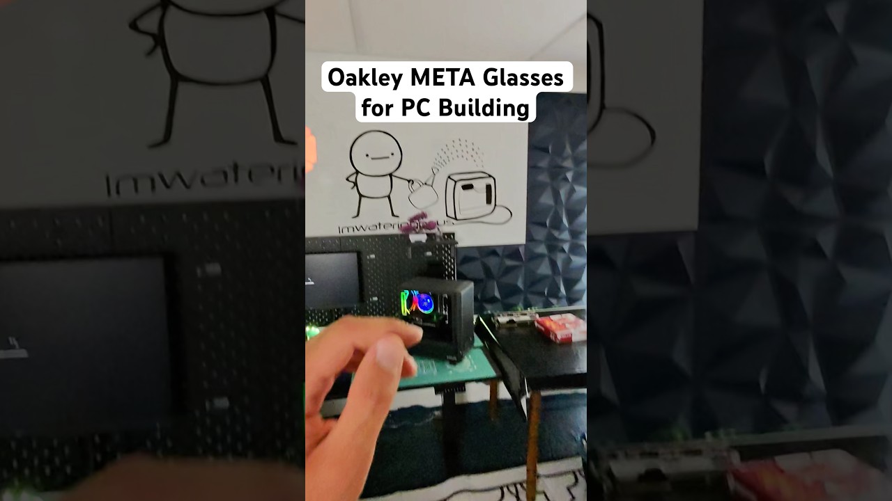 Meta Glasses for “PC Building” Oakley HSTN #pcgaming #summerofgoals #tech