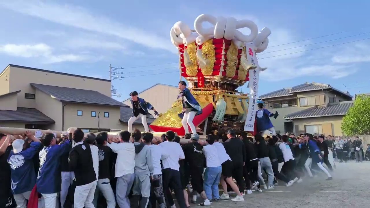 年末年始セール中！だんじりか太鼓台のマス合い彫物 🎏十三塚太鼓台 近藤泰山彫刻新調百周年記念行事(中自治会館 差し上げ