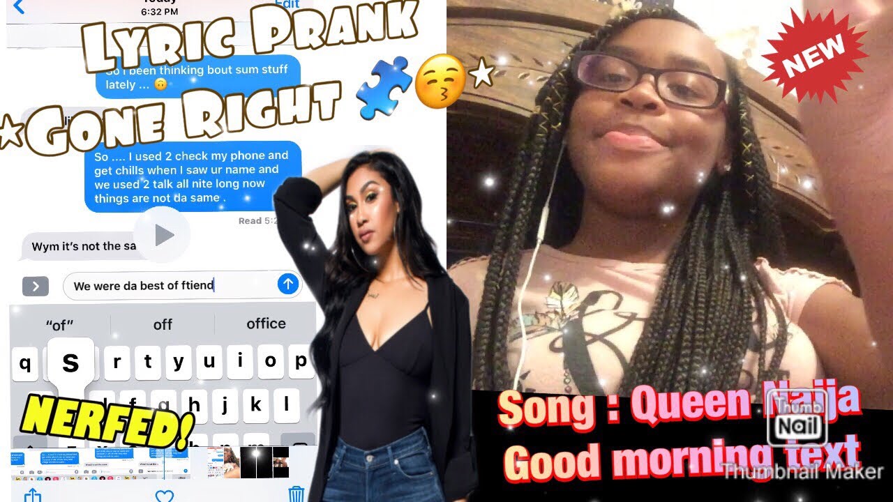 LYRIC PRANK ON BF 💗. GONE RIGHT !