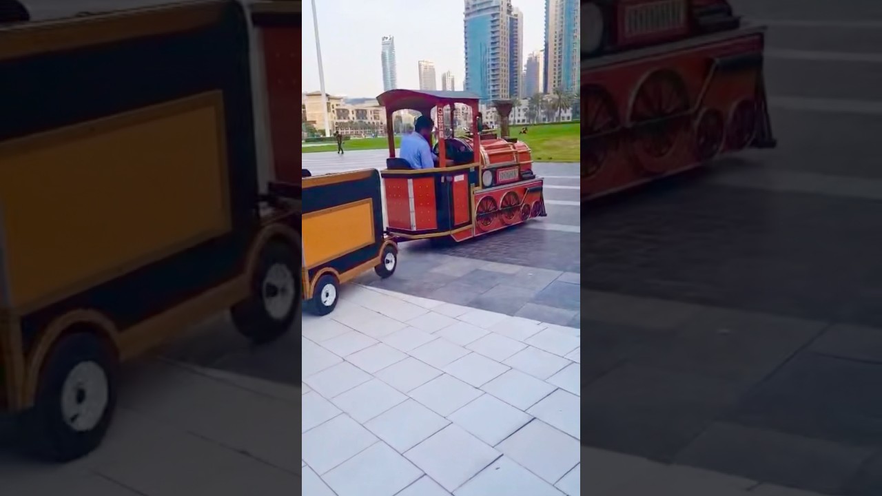 Chu Chu Train around Burj Khalifa Dubai | Sights and Drives