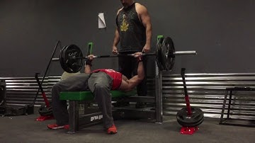 Eccentric Overload Bench Press Example
