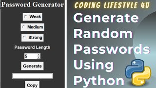 Password Generator  | Python GUI Mini Project | For Beginners From Scratch screenshot 5