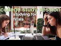 STUDYING FOR FINALS // vlog