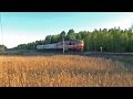 [RZD] TEP70-0317 with a shuttle train / ТЭП70-0317 с пригородным поездом