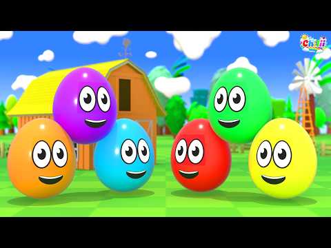 Aprenda Cores e Números | Ovos Coloridos na Fazenda | Melly em Português – Canções Infantis Músicas