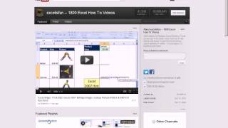excelisfun: How To Search For Excel Videos, Find Playlists and Download Workbooks 2012 YouTube excelisfun: How To Search For Excel Videos, Find Playlists and Download Workbooks 2012 YouTube