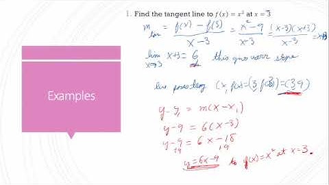 Calculus 1, Section 3.1