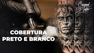 COBERTURA PRETO E BRANCO  Original SP Tattoo