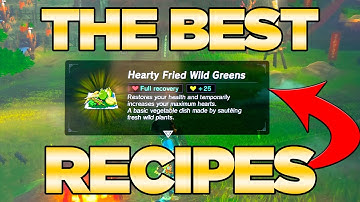 THE BEST Recipes GUIDE in Breath of the Wild - Best Dishes Cooked| Austin John Plays