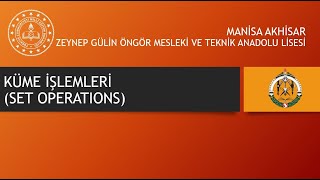 15 - Küme İşlemleri Set Operations