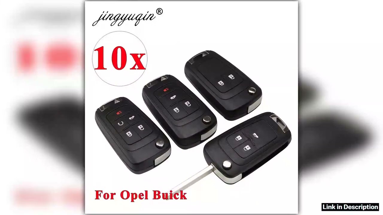 jingyuqin 10pcs 2345 BTN Key Shell for VAUXHALL OPEL Insignia Astra J Zafira C Mokka Car Control
