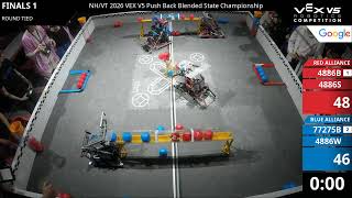 NH/VT 2026 Push Back Regionals : Division 1 - Final #1-1 - 4886B & 4886S vs 77275B & 4886W - Auton +