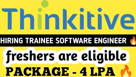 Thinkitive Mega Fresher recruitment 2022 Hiring for Trainee Software Engineer