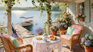 Lakeside Cottage Morning ☀️ Fresh Coffee, Blooming Flowers & Soft Jazz from Another Room