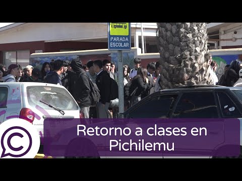 El primer día de clases de los estudiantes de Pichilemu