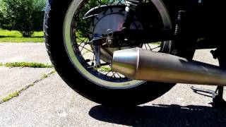 Cone Engineering 18 Quiet Core CB750 at Idle