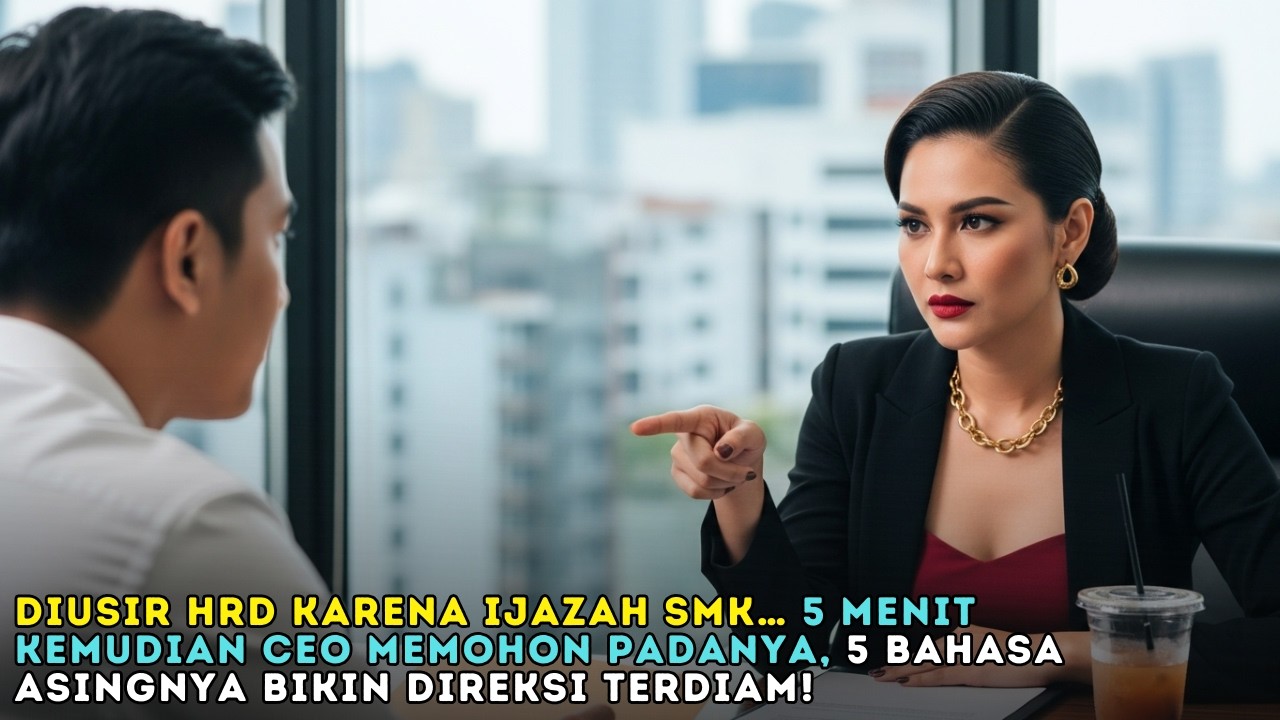 DIREMEHKAN DI RUANG INTERVIEW… TAK LAMA CEO PANIK & CUMA DIA YANG BISA SELAMATKAN KONTRAK LUAR NEGRI