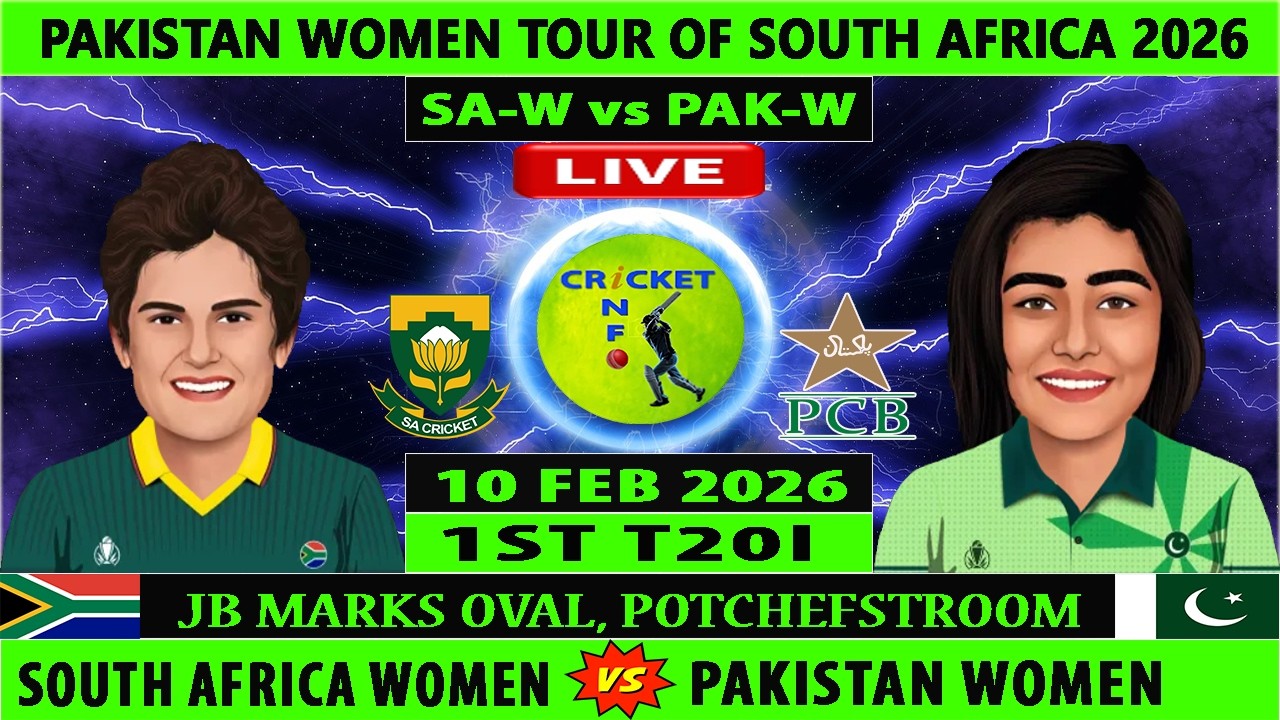 South Africa Women vs Pakistan Women | SAW vs PAKW | 1st T20I of PAKW vs SAW Live | SA-W vs PAK-W