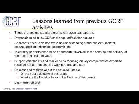 RCUK GCRF Hints and Tips