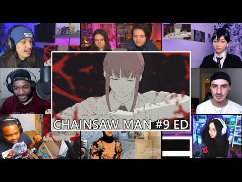 CHAINSAW MAN #9 Ending│Aimer「Deep down」REACTION MASHUP | チェンソーマンED9 海外の反応
